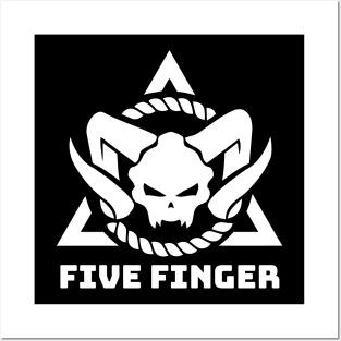 five fingers Posters and Art